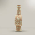 Terracotta and White Ring Ceramic Flower Vase By Zodiya