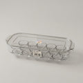 Clear Plastic Egg Storage Box with Lid by Zodiya