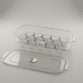 Clear Plastic Egg Storage Box with Lid by Zodiya