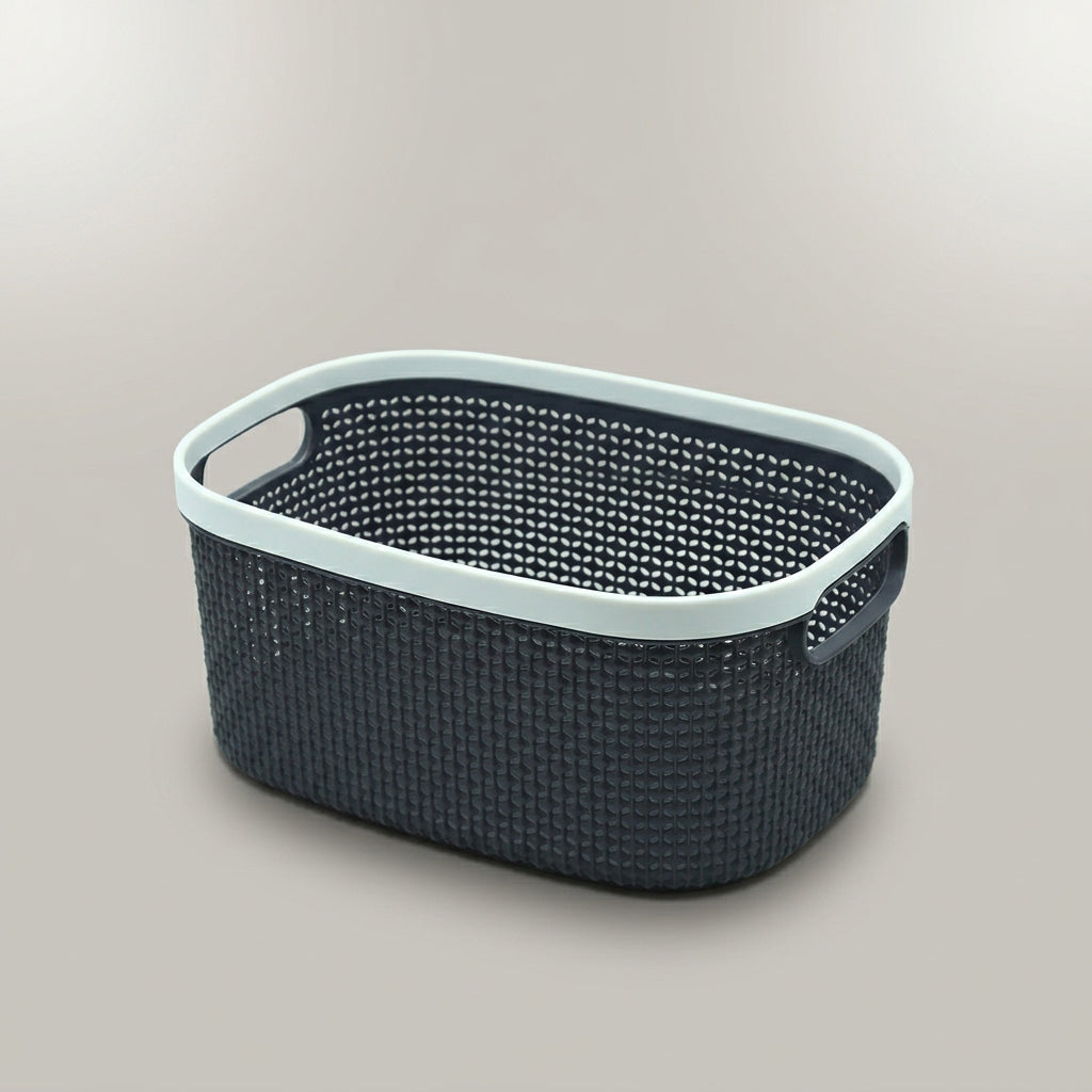 Black Multipurpose Organiser Basket by Zodiya