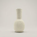 White Large Pitcher Ceramic Vase By Zodiya