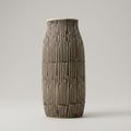 Black Ceramic Flower Vase (Cylindrical, large) By Zodiya