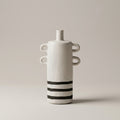Black Stone Ceramic Flower Vase (large) By Zodiya