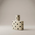 Black Dotted Ceramic Flower Vase By Zodiya