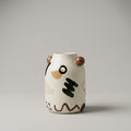 White Painted Ceramic Flower Vase (small) By Zodiya