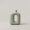 Large Ceramic Flower Vase with Pink Ribbon by Zodiya