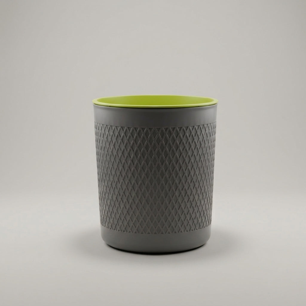 Grey Plastic Dustbin by Zodiya