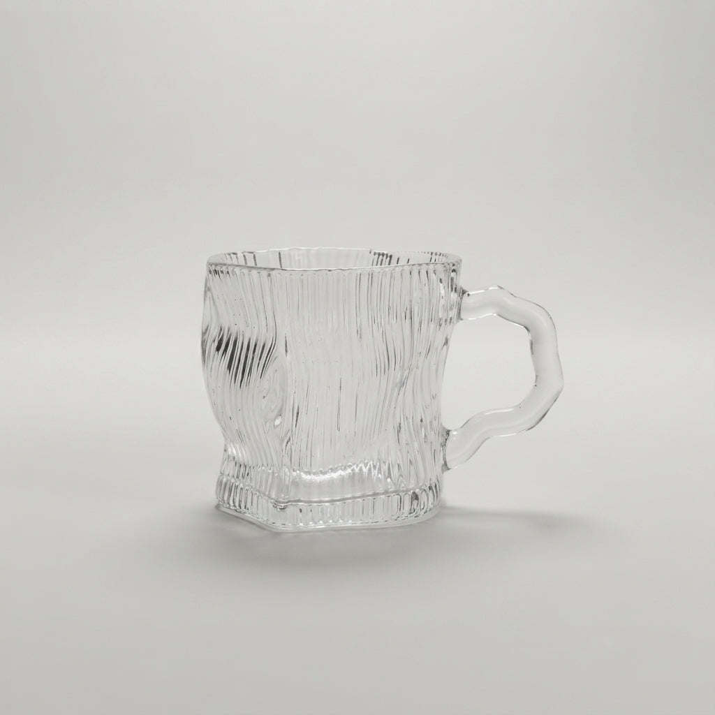 Small Clear Glass Cup Set of 6 by Zodiya