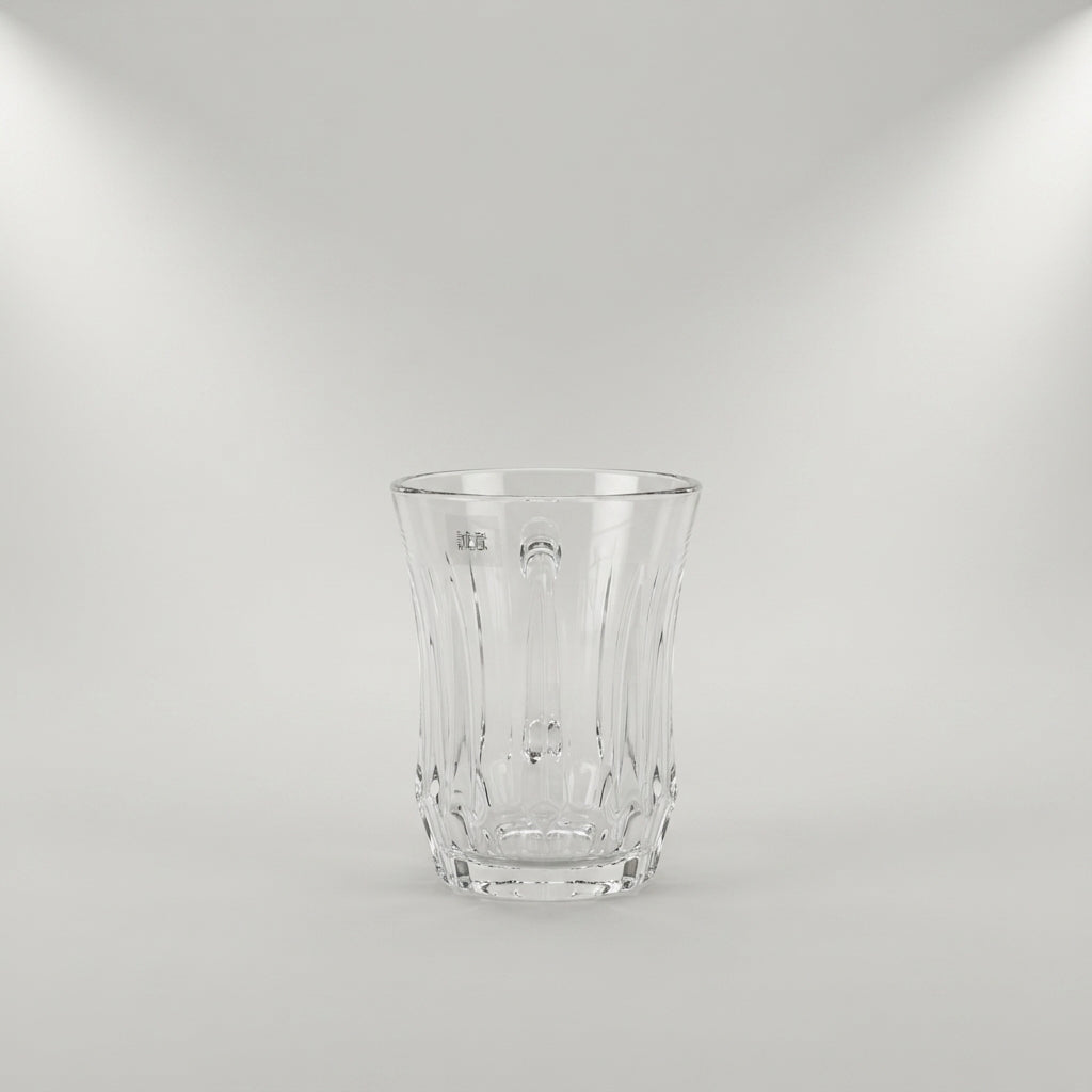 Small Clear Glass Cup Set of 6 by Zodiya