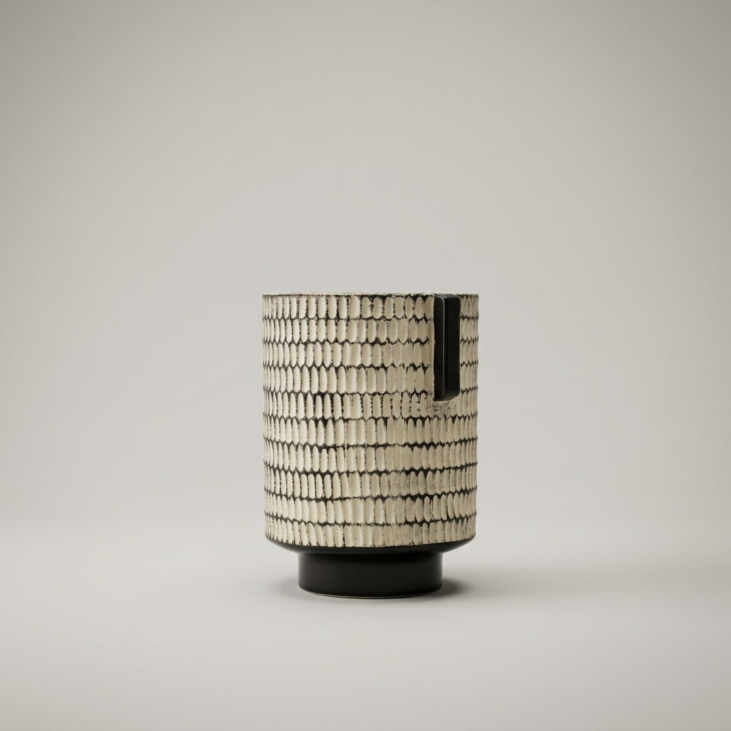 Small Cylinder Ceramic Flower Vase by Zodiya
