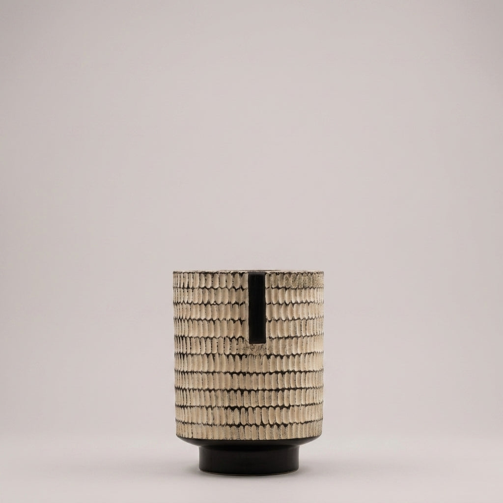 Small Cylinder Ceramic Flower Vase by Zodiya