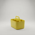 Yellow 4 compartments Multi organizer with handle By Zodiya