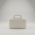 Cream 4 compartments Multi organizer with handle By Zodiya