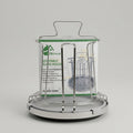 Round Steel Glass Stand by Zodiya