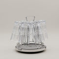 Round Steel Glass Stand by Zodiya