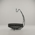 Black Metal Fruit Basket with Hanger By Zodiya