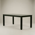 Black Wooden Top 6 Seater Dining Table by Zodiya