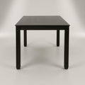 Black Wooden Top 6 Seater Dining Table by Zodiya