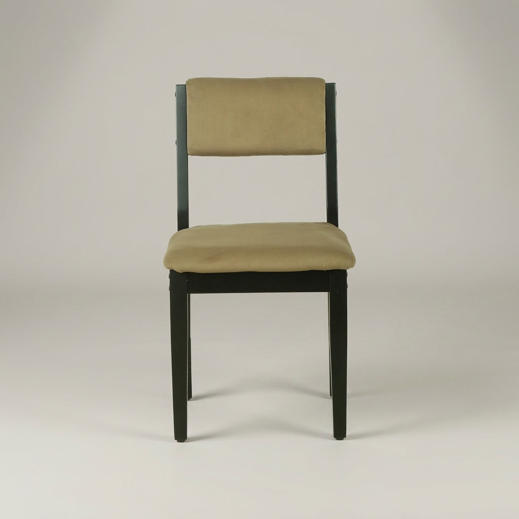 Beige Double Side Cushioned Dining Chair by Zodiya-4