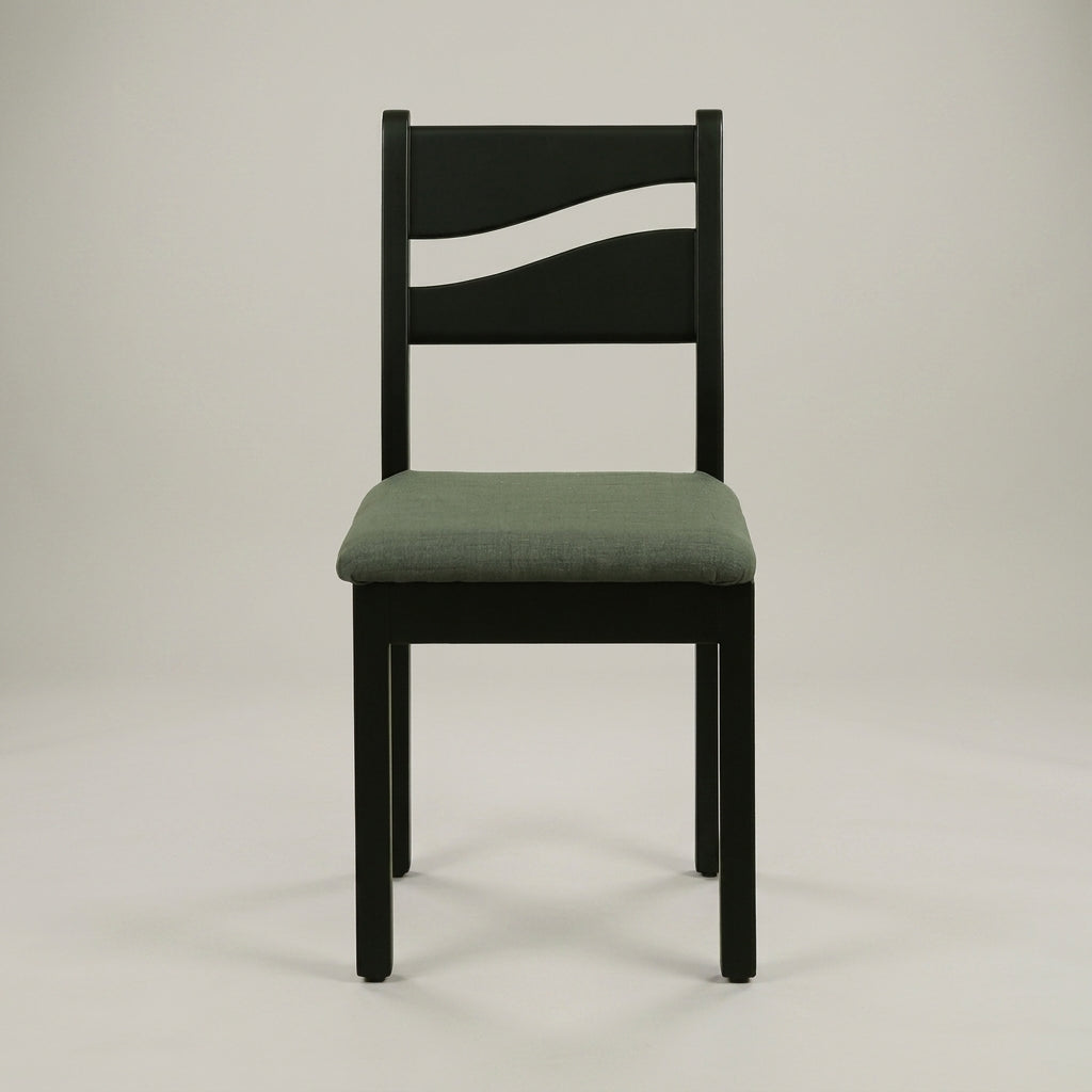 Black Cushioned Dining Chair by Zodiya-3