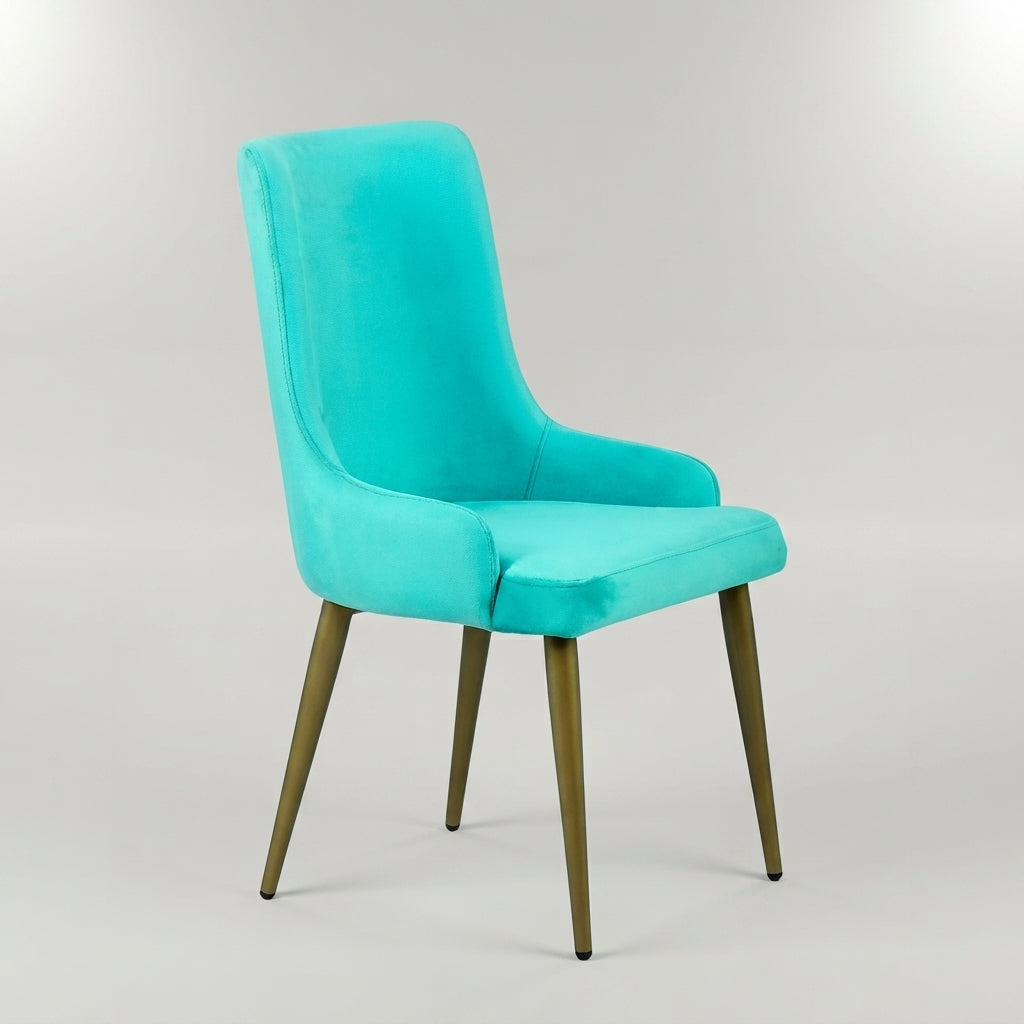 Teal Velvet Dining Arm Chair By Zodiya
