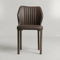 Avalon Brown Leather Dining Chair by Zodiya