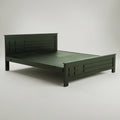 Black Engineered Wood King Size Bed by Zodiya