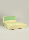 Lormier Engineered Wood White King Size Bed With Storage By Zodiya