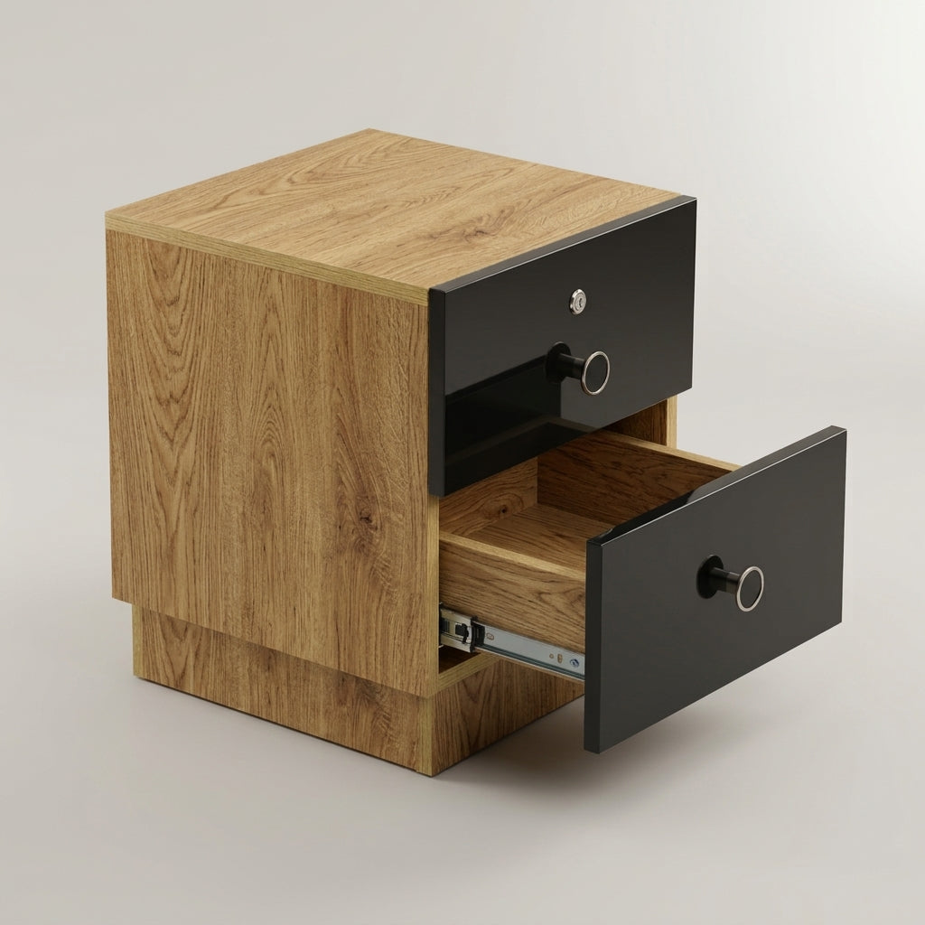 Zayn Engineered Wood Queen Bed with Storage and Side Table by Zodiya-8