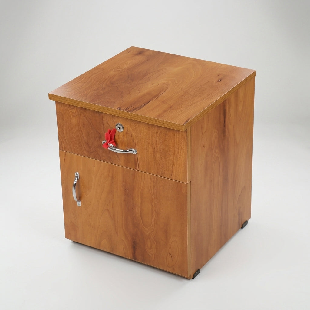 Wooden Bedside with Drawer and Storage By Zodiya-4