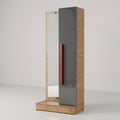 Tall Dressing Table with Mirror & Grey Cabinet by Zodiya