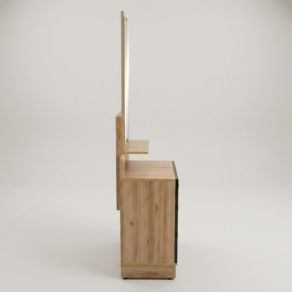Wooden Dressing Table with 3 Drawers by Zodiya-5