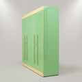 Lormier Engineered Wood Green 4 Door Wardrobe By Zodiya