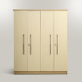 Denver Cream 4 Door Wardrobe By Zodiya