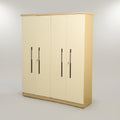 Denver Cream 4 Door Wardrobe By Zodiya