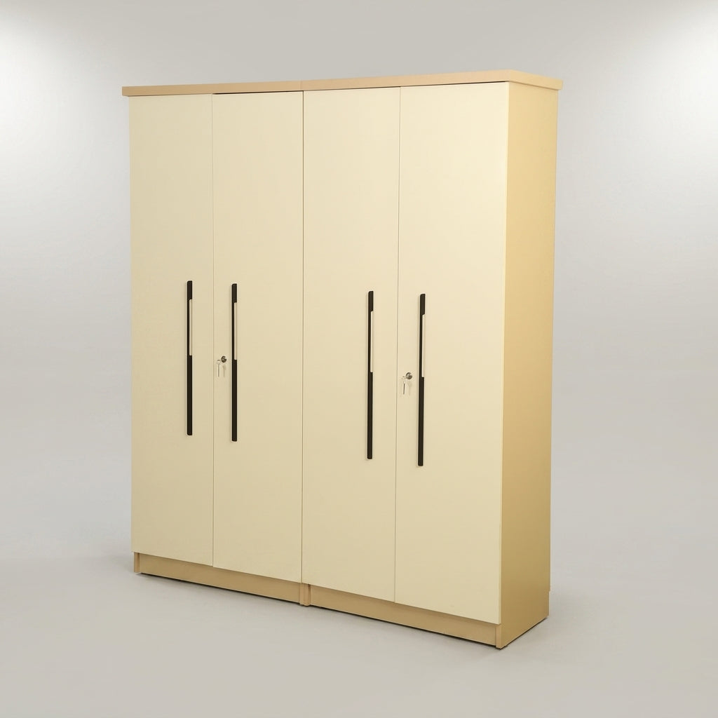 Denver Cream 4 Door Wardrobe By Zodiya
