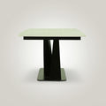 Rectangular Marble Dining Table with Black X-Base by Zodiya