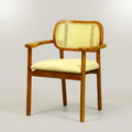 Bloom Wooden Rattan Dining Arm Chair by Zodiya