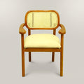 Bloom Wooden Rattan Dining Arm Chair by Zodiya