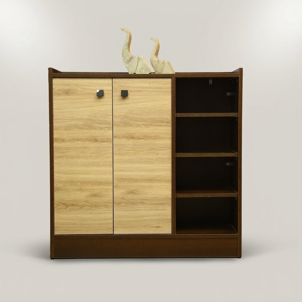 Firenze Wooden Shoe Rack Cabinet with Shelves by Zodiya