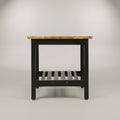 Engineered Wood Square Coffee Table with Black Legs by Zodiya