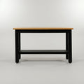 Engineered Wood Square Coffee Table with Black Legs by Zodiya