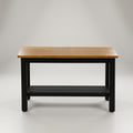 Engineered Wood Square Coffee Table with Black Legs by Zodiya