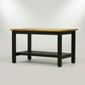 Engineered Wood Square Coffee Table with Black Legs by Zodiya