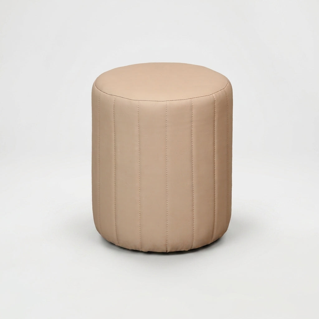 Caltech Leather Ottoman Stool by Zodiya