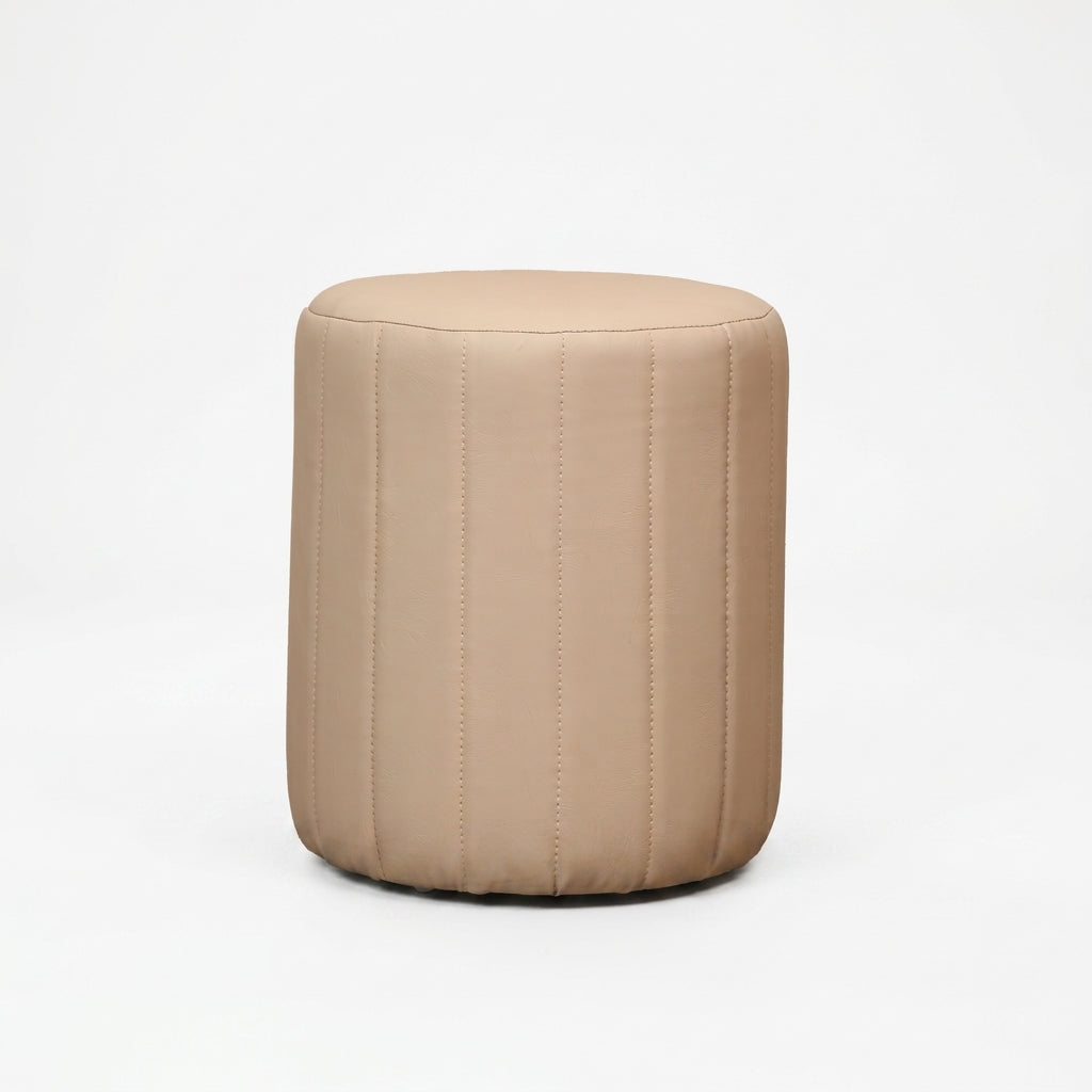 Caltech Leather Ottoman Stool by Zodiya