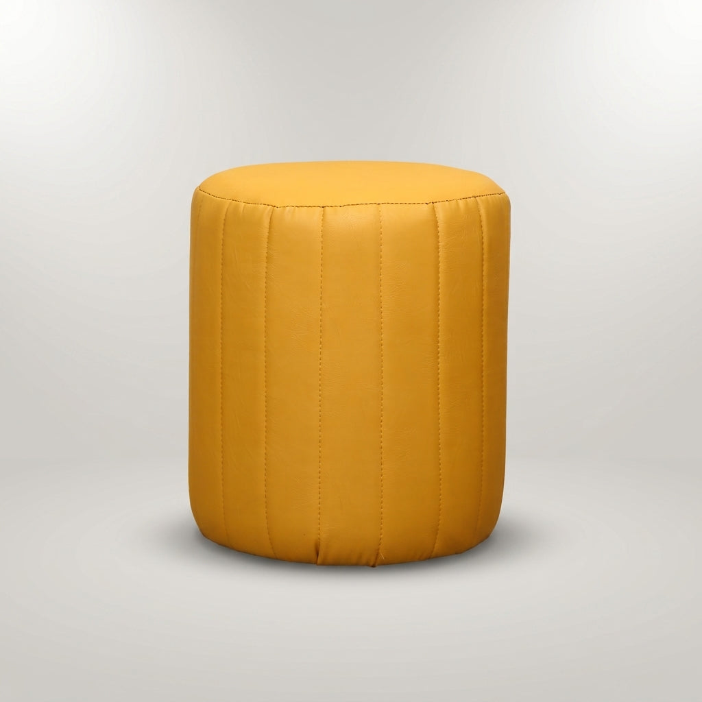 Caltech Leather Ottoman Stool by Zodiya
