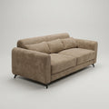 Contoura Taupe Fabric 3 Seater Sofa by Zodiya