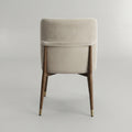 Beige Velvet Dining Chair by Zodiya