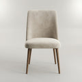 Beige Velvet Dining Chair by Zodiya